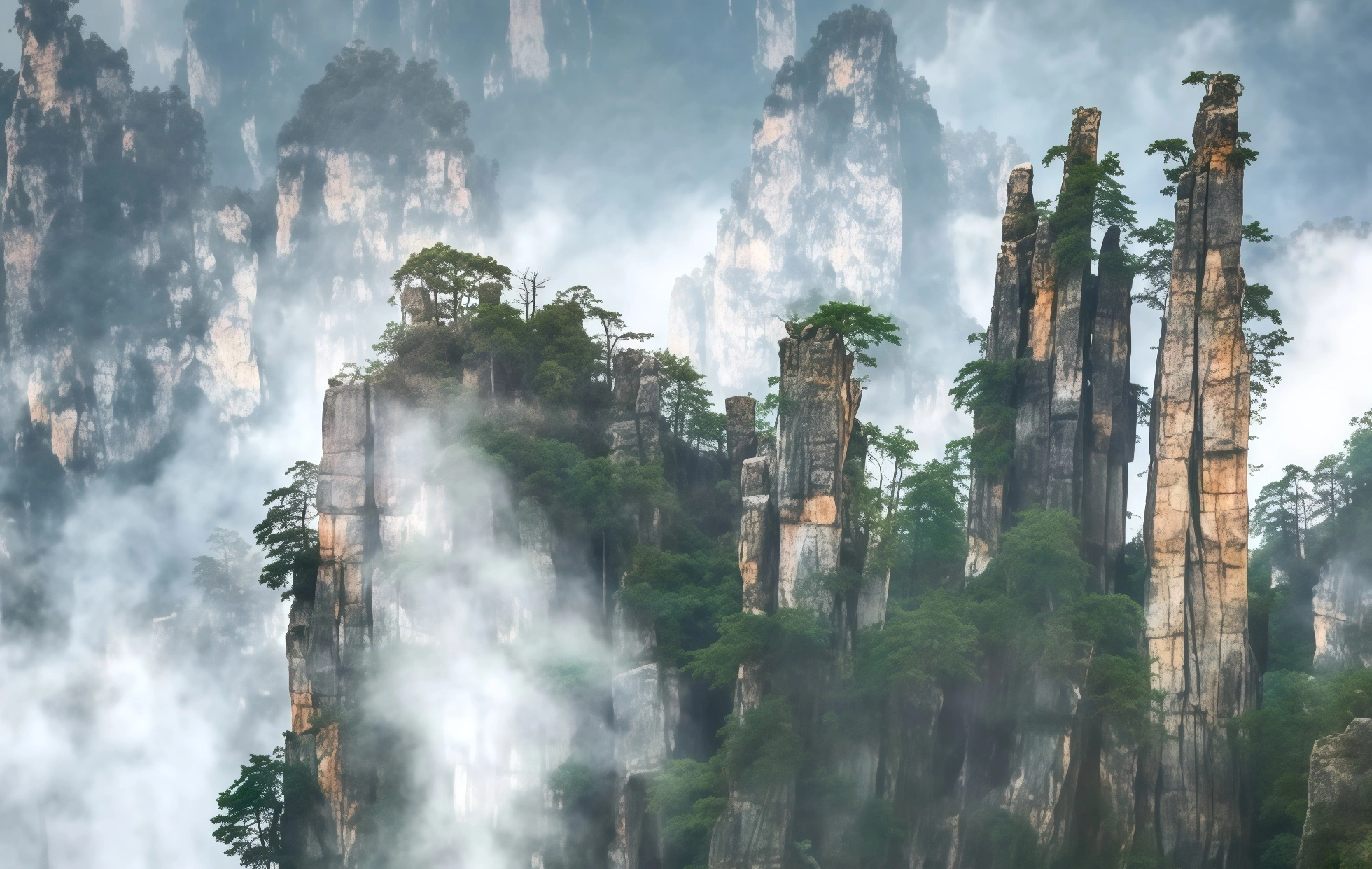 The wondrous wonderland of Suspended mountains